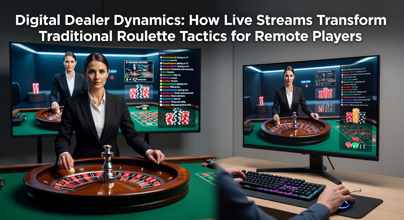 Live dealer streaming a roulette wheel with multiple camera angles for remote players