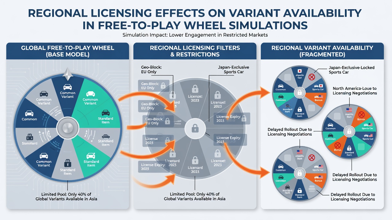 Comparison of wheel variant availability under different regional licenses